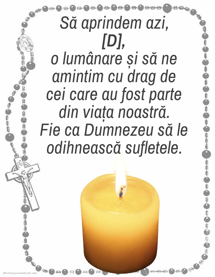 Imagini de Comemorare pentru FACEBOOK: Lumânari (Comemorare)