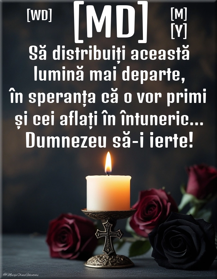 Imagini de Comemorare pentru FACEBOOK: Lumânari (Comemorare)