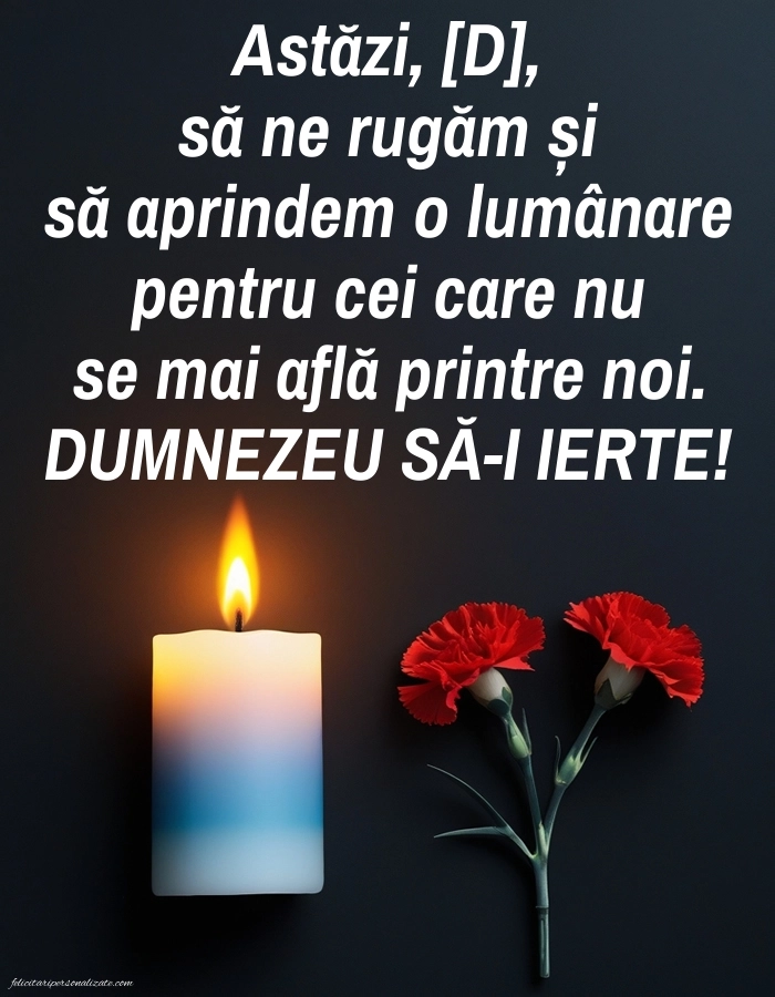 Imagini de Comemorare pentru FACEBOOK: Lumânari (Comemorare)