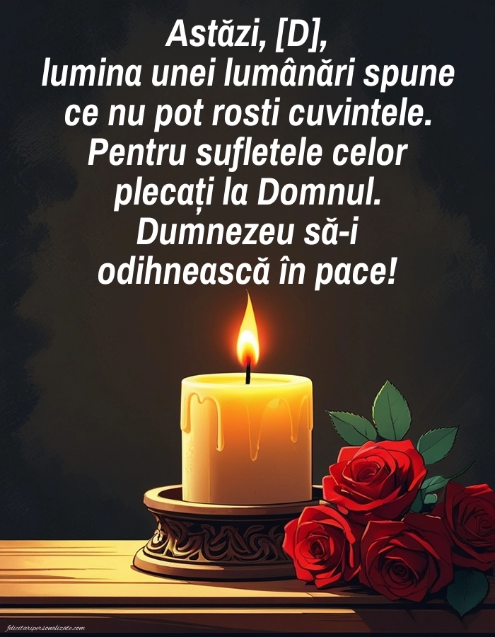 Imagini de Comemorare pentru FACEBOOK: Lumânari (Comemorare)