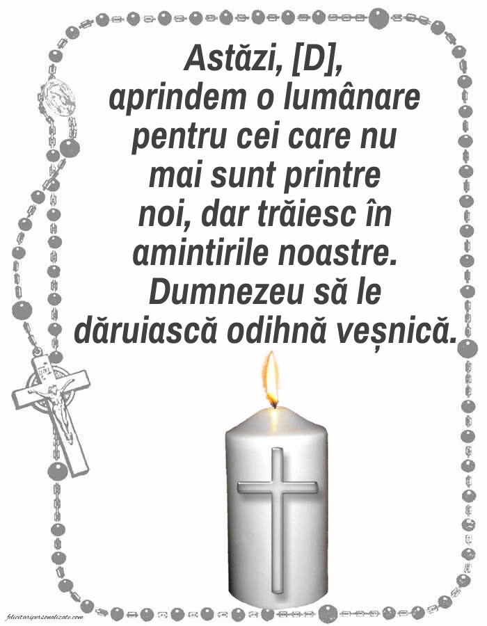 Imagini de Comemorare pentru FACEBOOK: Lumânari (Comemorare)