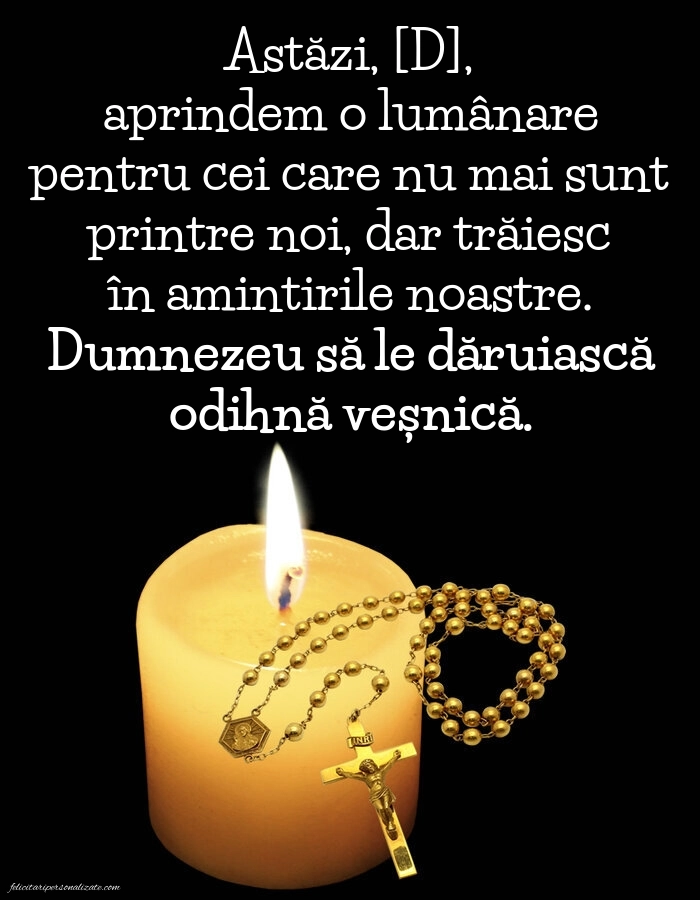 Imagini de Comemorare pentru FACEBOOK: Lumânari (Comemorare)