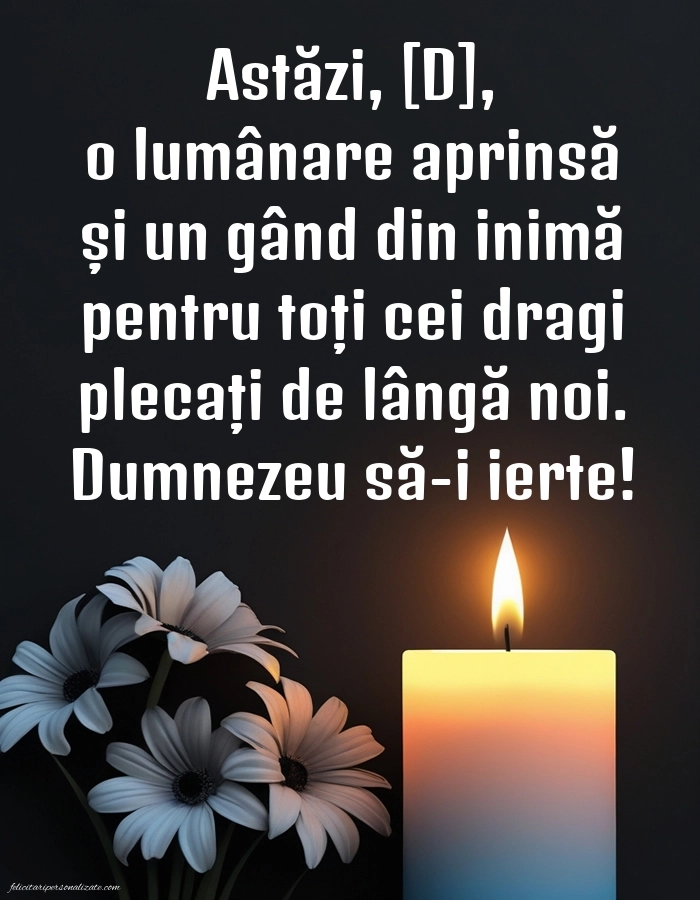 Imagini de Comemorare pentru FACEBOOK: Lumânari (Comemorare)