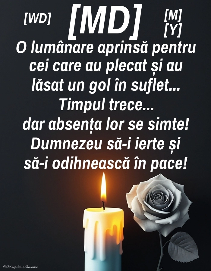 Imagini de Comemorare pentru FACEBOOK: Lumânari (Comemorare)