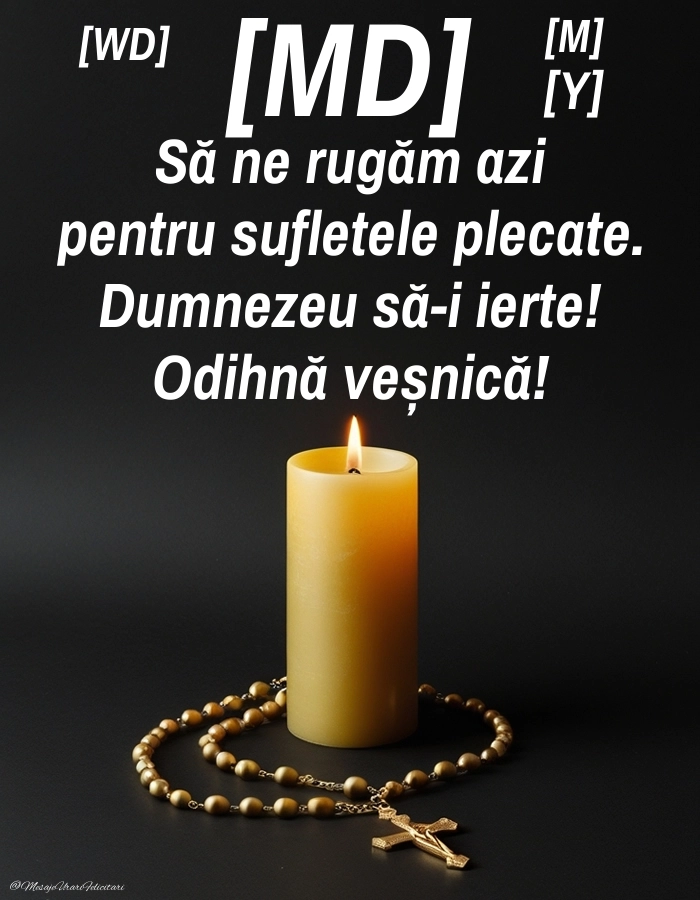 Imagini de Comemorare pentru FACEBOOK: Lumânari (Comemorare)