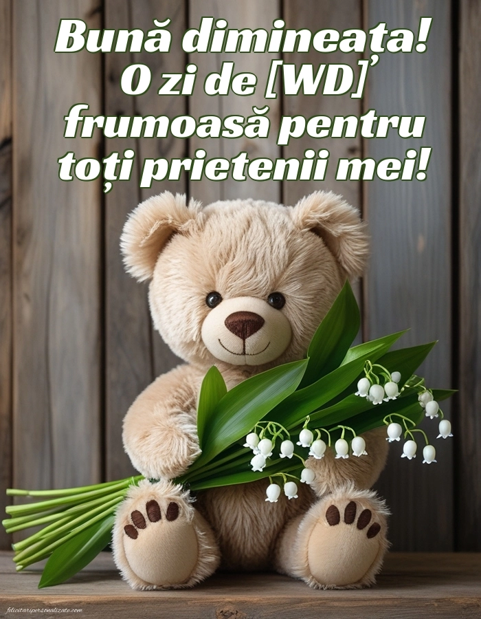 Imagini de Bună Dimineața cu Zilele Săptămânii: Peisaj de primăvară