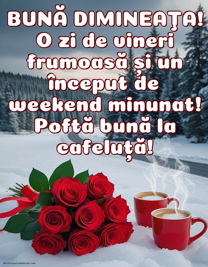 Imagini de Bună Dimineața cu Zilele Săptămânii: Cafea