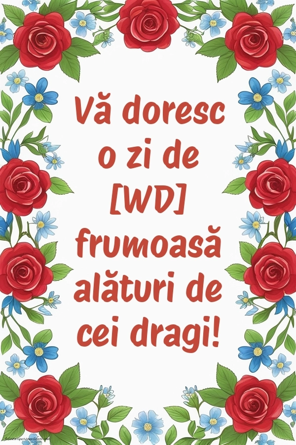 Imagini de Bună Dimineața cu Zilele Săptămânii: Flori