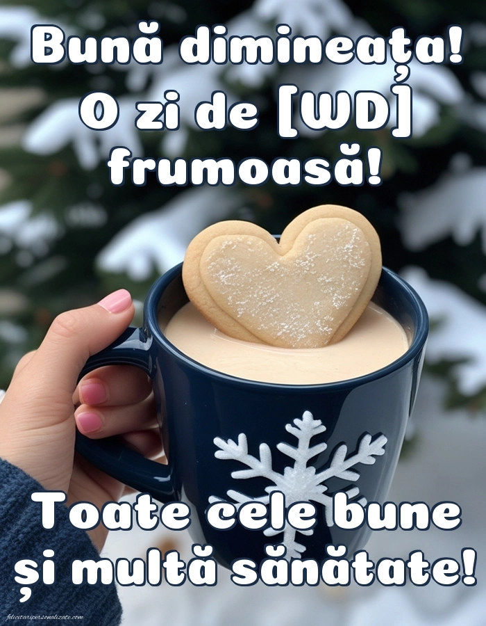 Imagini de Bună Dimineața cu Zilele Săptămânii: Cafea