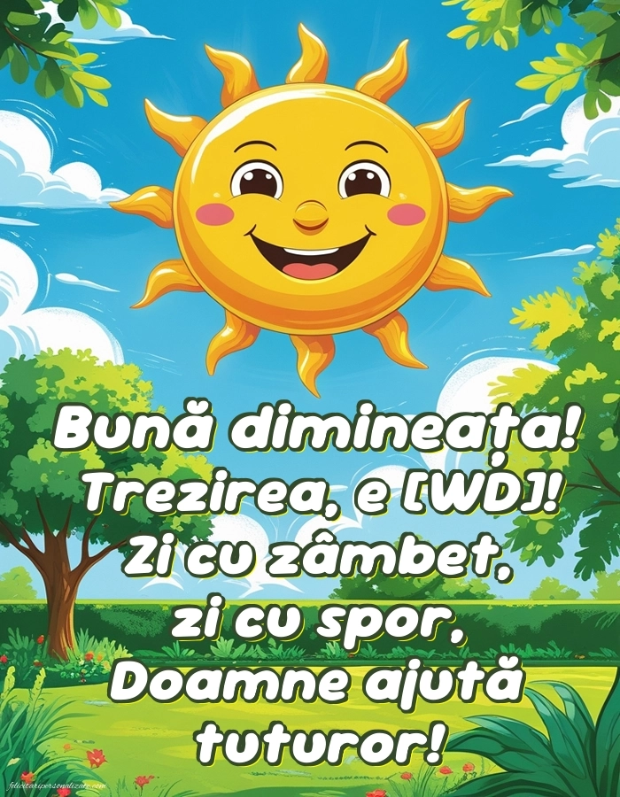 Imagini de Bună Dimineața cu Zilele Săptămânii: Peisaj de primăvară