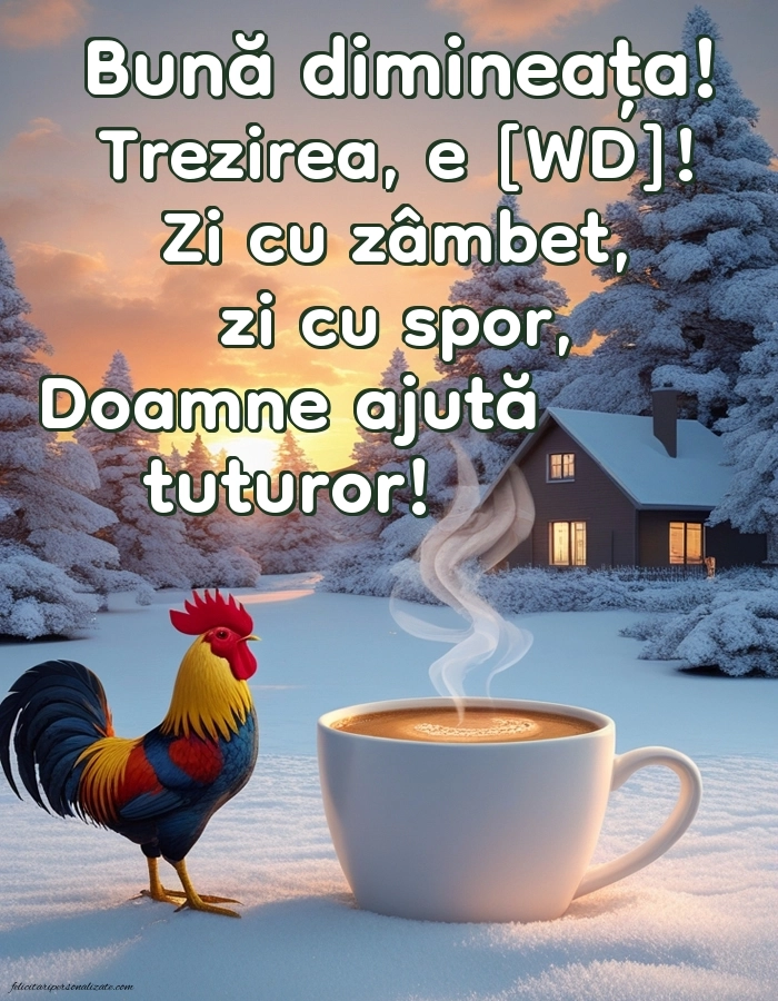 Imagini de Bună Dimineața cu Zilele Săptămânii: Cafea