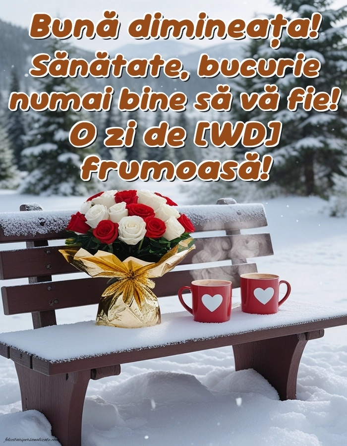 Imagini de Bună Dimineața cu Zilele Săptămânii: Cafea