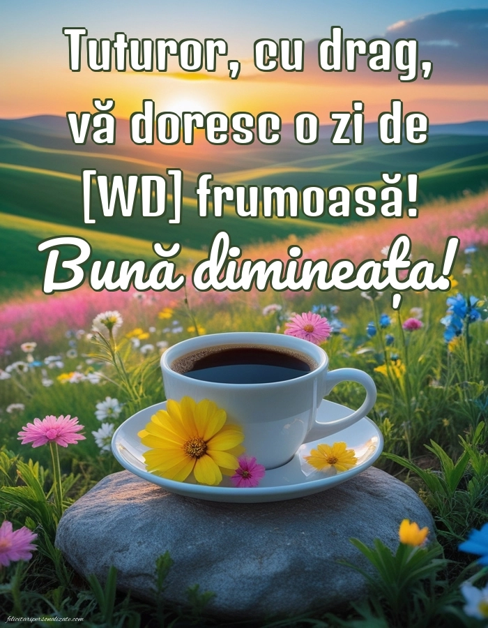 Imagini de Bună Dimineața cu Zilele Săptămânii: Cafea
