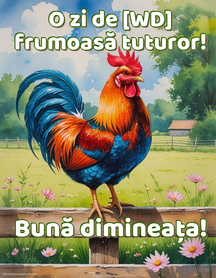 Imagini de Bună Dimineața cu Zilele Săptămânii: Peisaj de primăvară