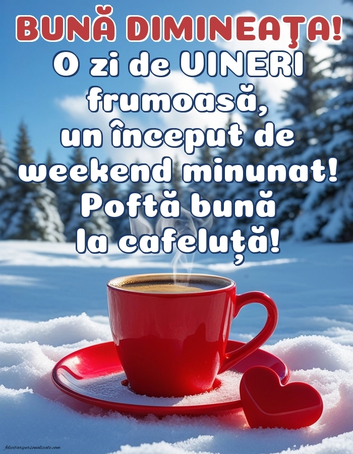 Imagini de Bună Dimineața cu Zilele Săptămânii: Cafea