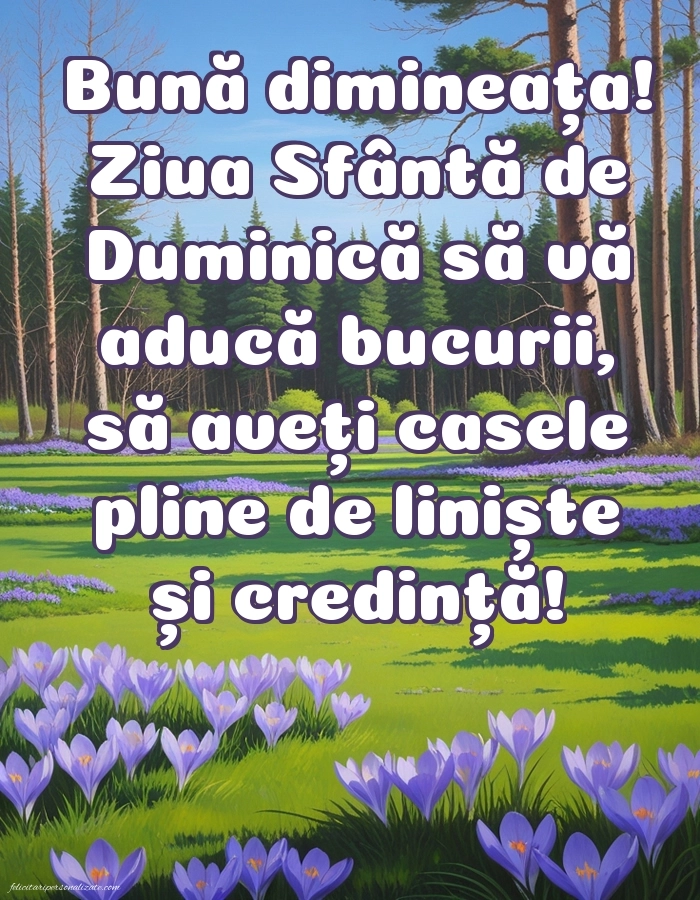 Imagini de Bună Dimineața cu Zilele Săptămânii: Peisaj de primăvară