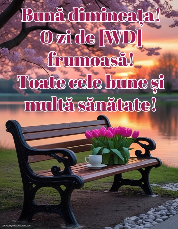 Imagini de Bună Dimineața cu Zilele Săptămânii: Cafea