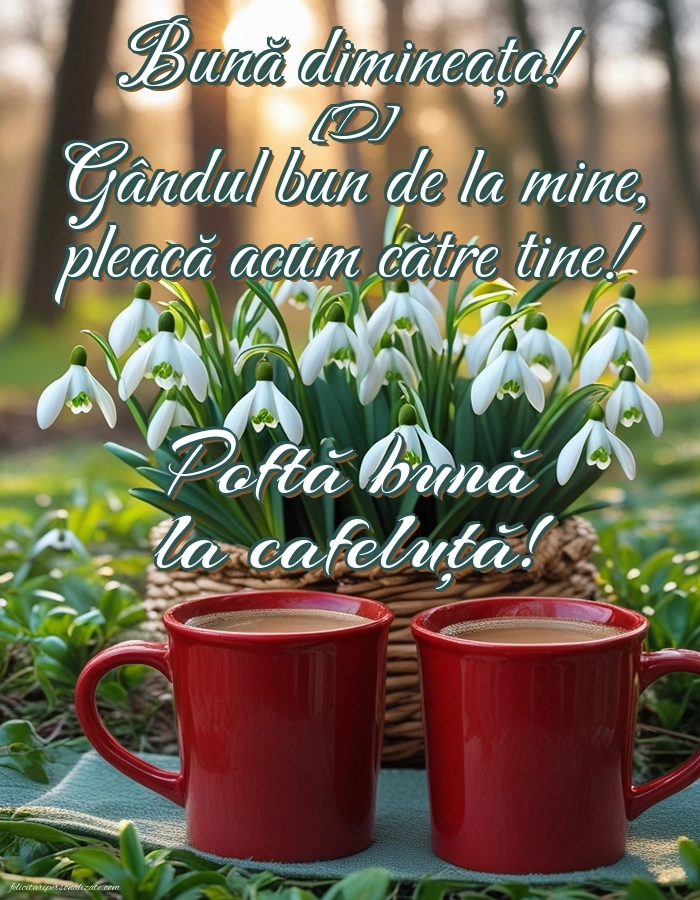 Imagini de Bună Dimineața cu Zilele Săptămânii: Peisaj de primăvară