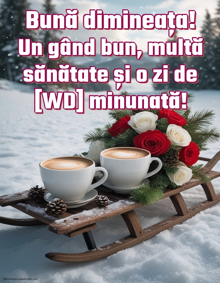 Imagini de Bună Dimineața cu Zilele Săptămânii: Cafea