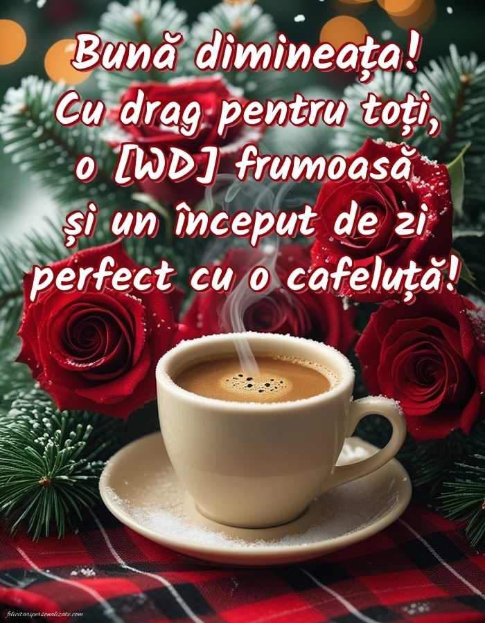 Imagini de Bună Dimineața cu Zilele Săptămânii: Cafea