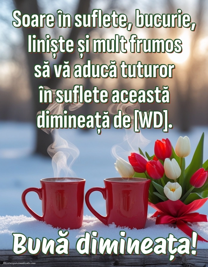 Imagini de Bună Dimineața cu Zilele Săptămânii: Cafea