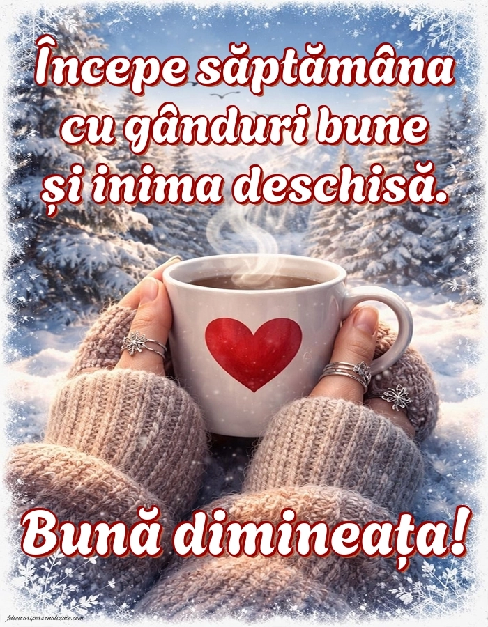 Imagini de Bună Dimineața cu Zilele Săptămânii: Cafea