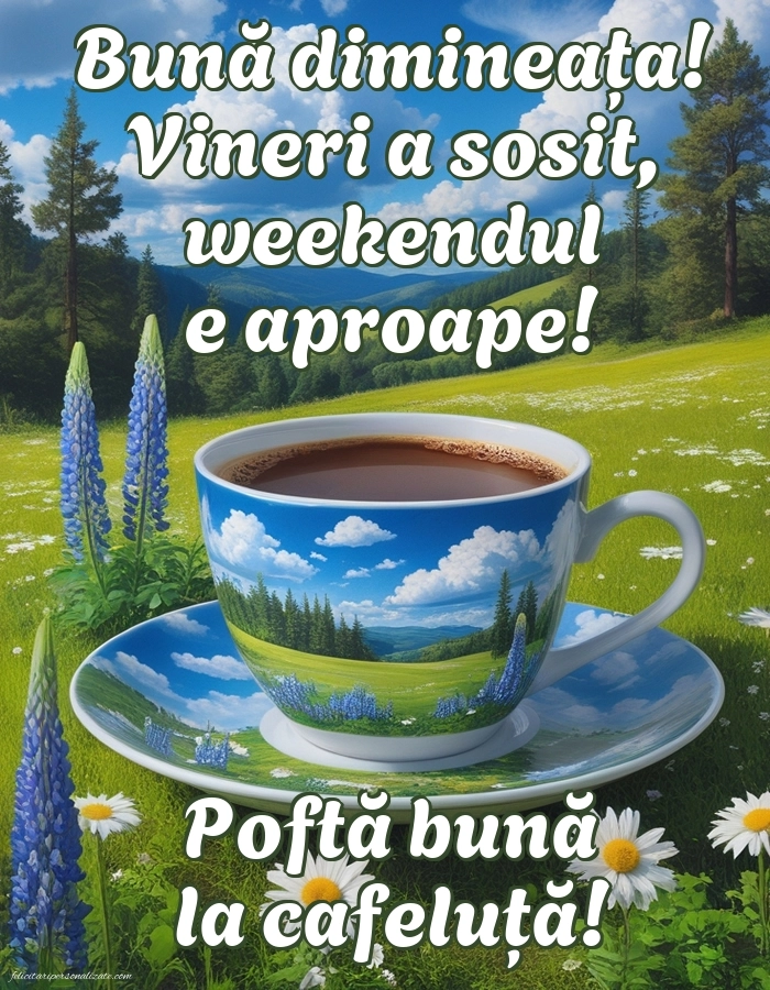 Imagini de Bună Dimineața cu Zilele Săptămânii: Cafea