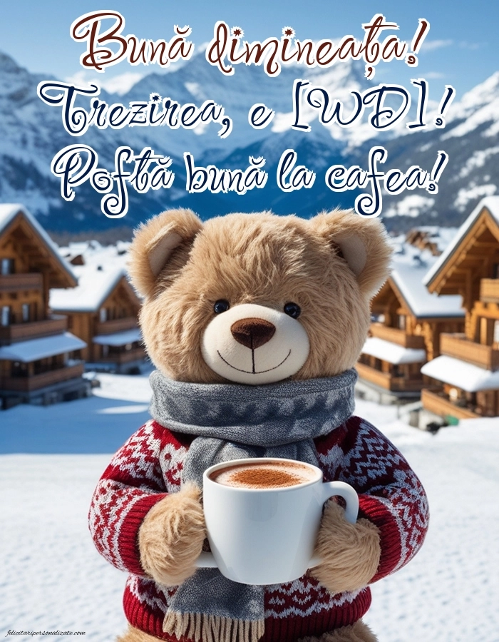 Imagini de Bună Dimineața cu Zilele Săptămânii: Cafea