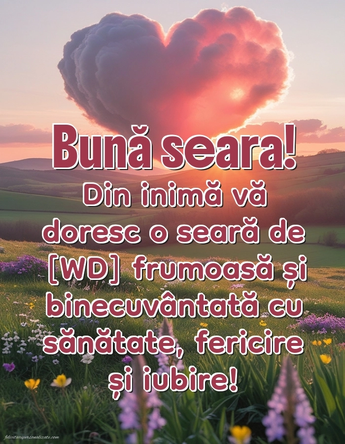 Imagini frumoase de Bună Seara pentru Facebook: Peisaj de primăvară