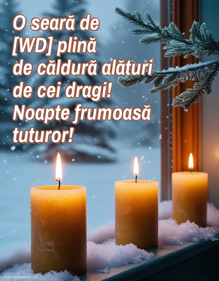 Imagini frumoase de Bună Seara pentru Facebook: Peisaj de iarnă