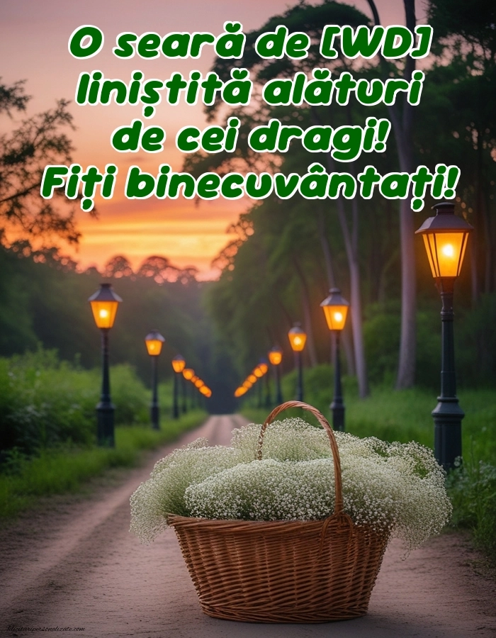 Imagini frumoase de Bună Seara pentru Facebook: Peisaj de primăvară