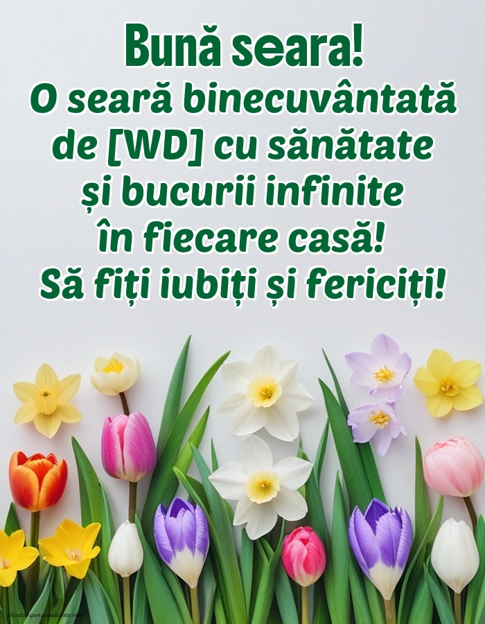 Imagini frumoase de Bună Seara pentru Facebook: Peisaj de primăvară