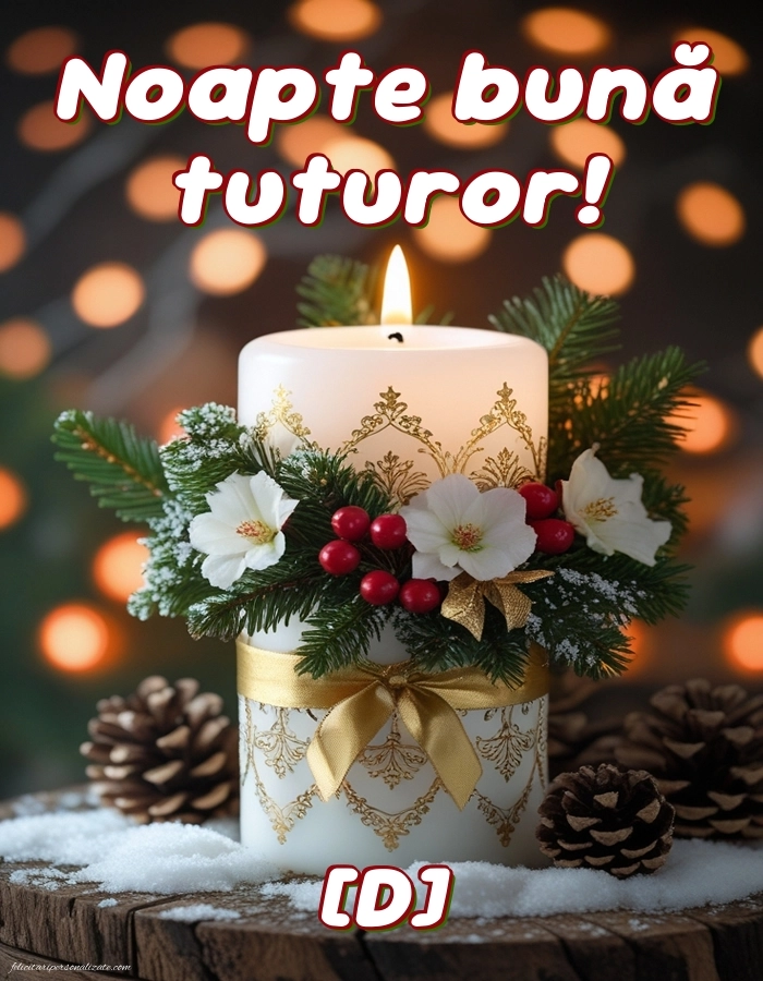 Imagini frumoase de Noapte Bună pentru Facebook: Lumânări