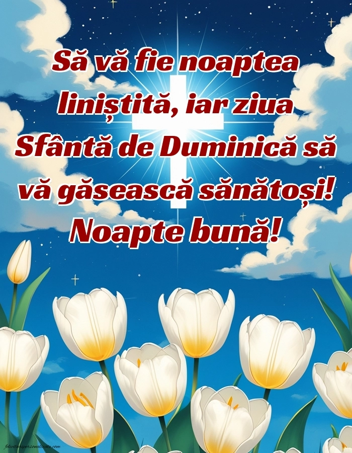 Imagini frumoase de Noapte Bună pentru Facebook: Peisaj de primăvară