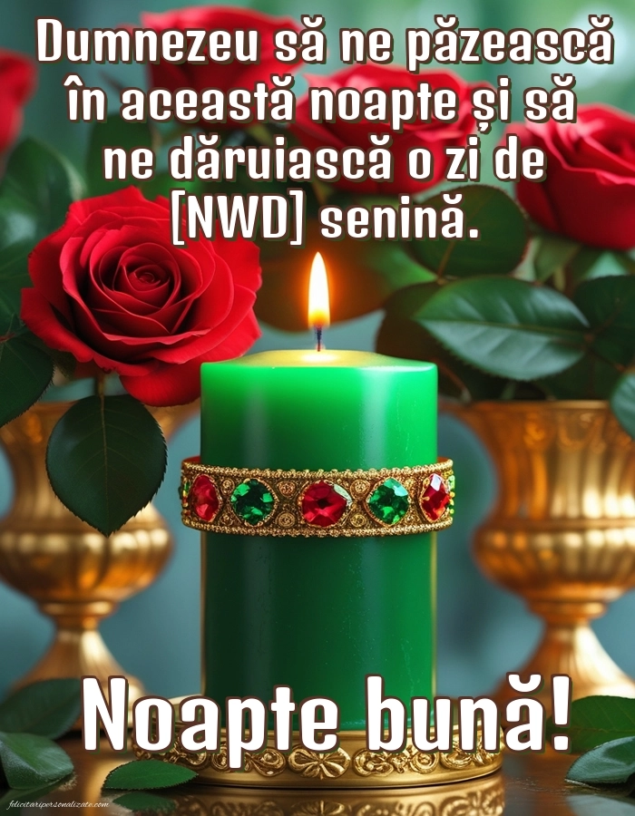 Imagini frumoase de Noapte Bună pentru Facebook: Lumânări