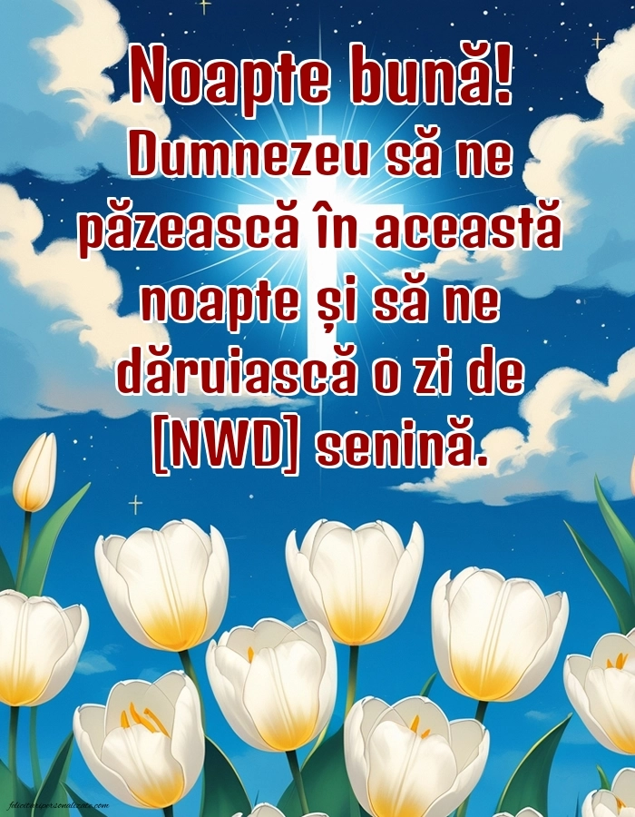 Imagini frumoase de Noapte Bună pentru Facebook: Peisaj de primăvară