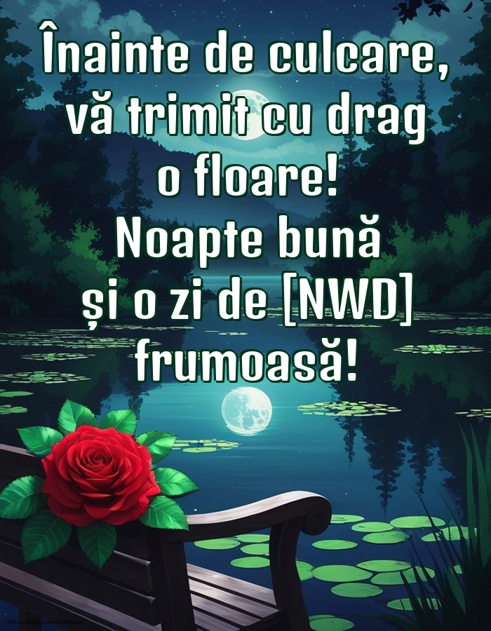 Imagini frumoase de Noapte Bună pentru Facebook: Peisaj de primăvară