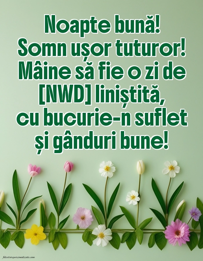 Imagini frumoase de Noapte Bună pentru Facebook: Peisaj de primăvară