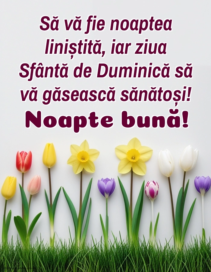 Imagini frumoase de Noapte Bună pentru Facebook: Peisaj de primăvară