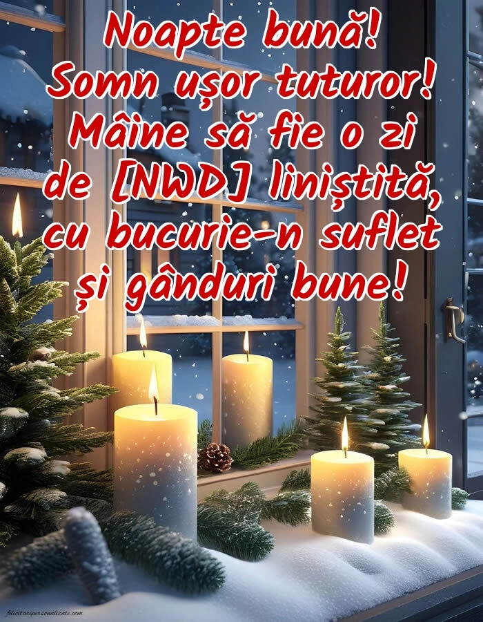 Imagini frumoase de Noapte Bună pentru Facebook: Peisaj de iarnă