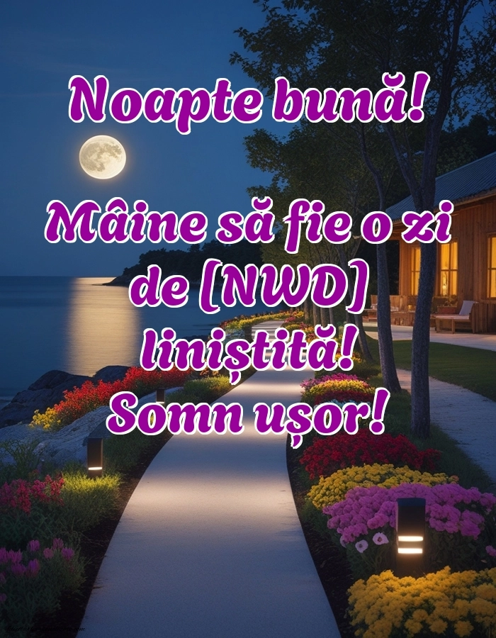 Imagini frumoase de Noapte Bună pentru Facebook: Peisaj de primăvară