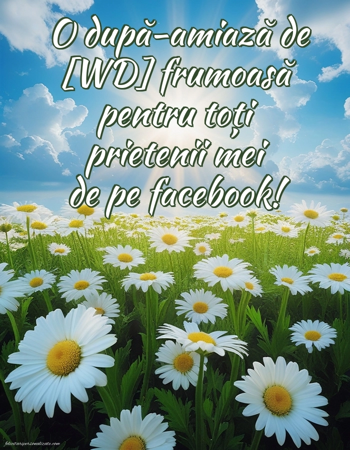 Imagini de După-amiază pentru FACEBOOK: Peisaj de primăvară