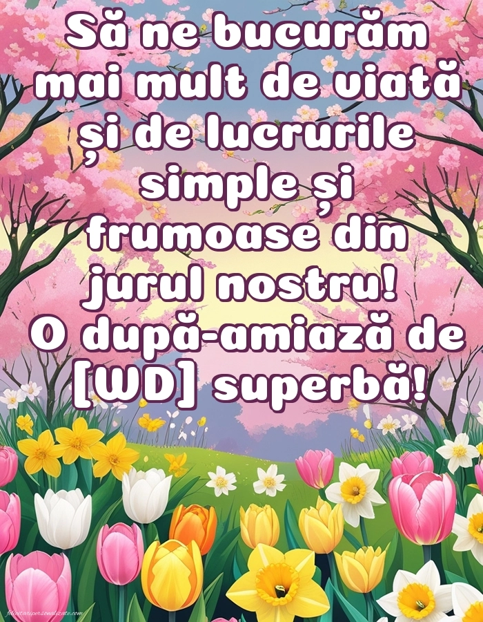 Imagini de După-amiază pentru FACEBOOK: Peisaj de primăvară