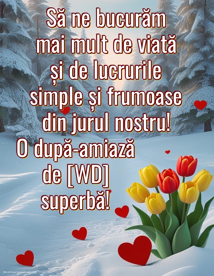 Imagini de După-amiază pentru FACEBOOK: Peisaj de iarnă