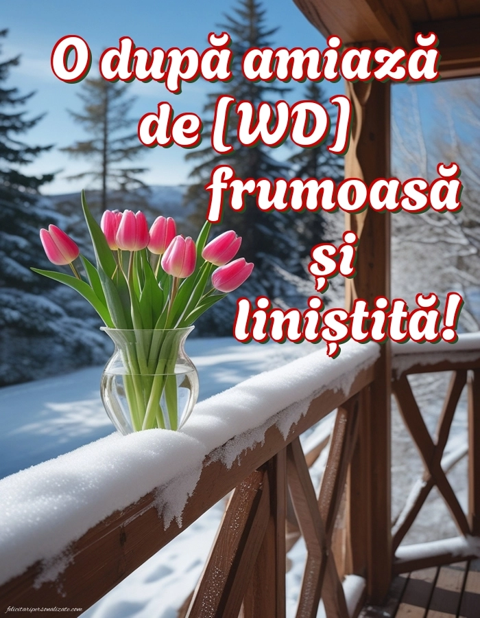 Imagini de După-amiază pentru FACEBOOK: Peisaj de iarnă