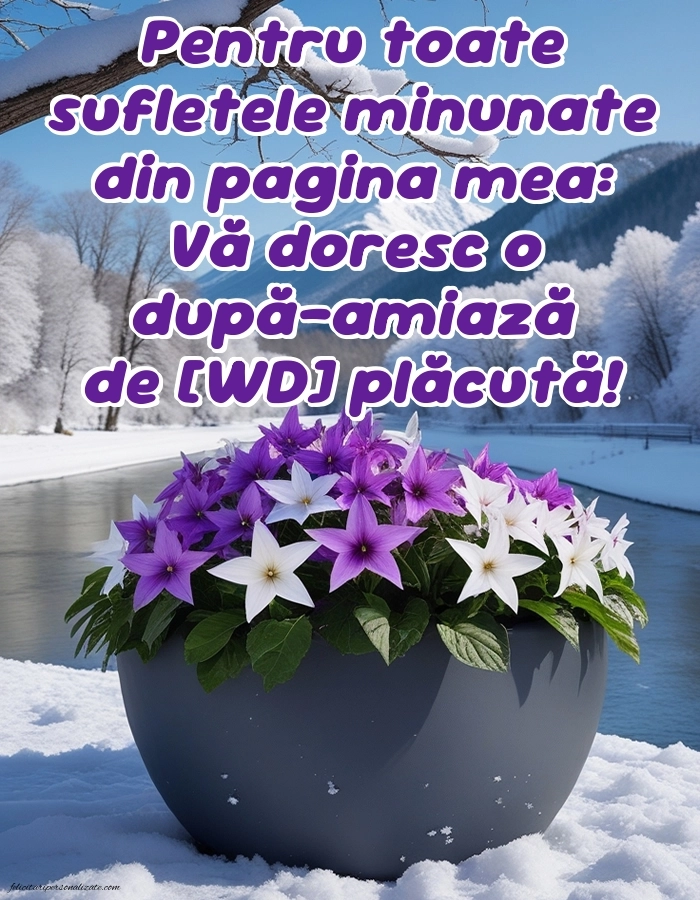 Imagini de După-amiază pentru FACEBOOK: Peisaj de iarnă