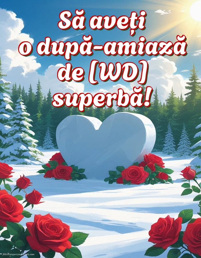 Imagini de După-amiază pentru FACEBOOK: Peisaj de iarnă