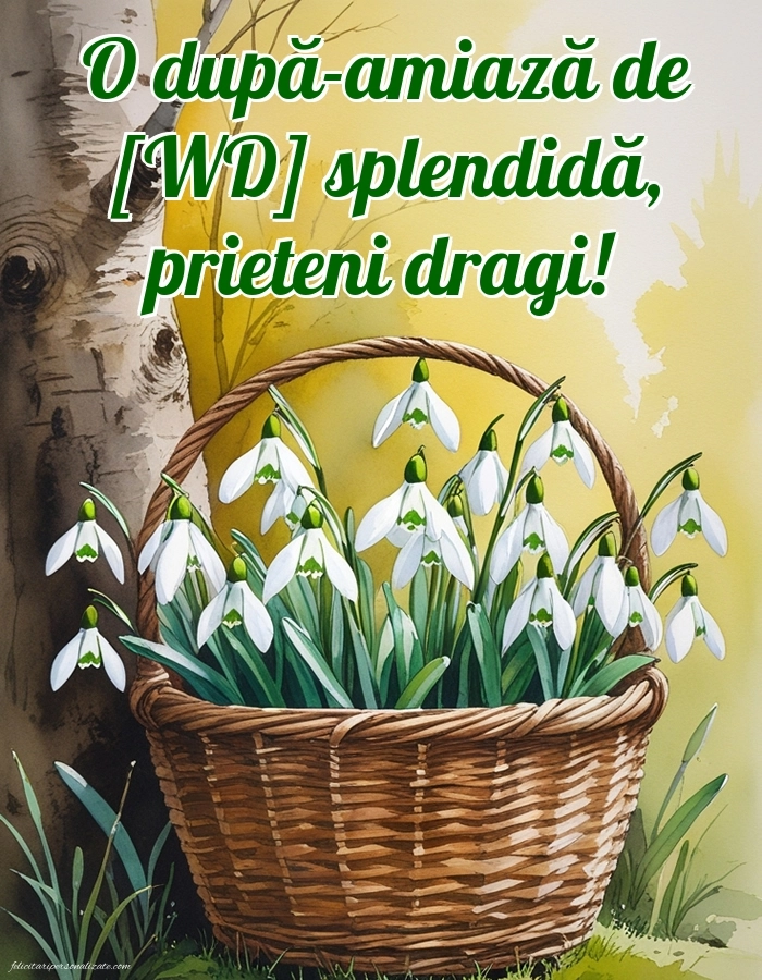 Imagini de După-amiază pentru FACEBOOK: Peisaj de primăvară