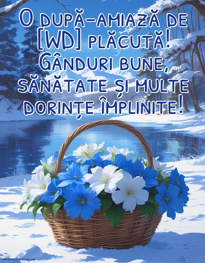 Imagini de După-amiază pentru FACEBOOK: Peisaj de iarnă