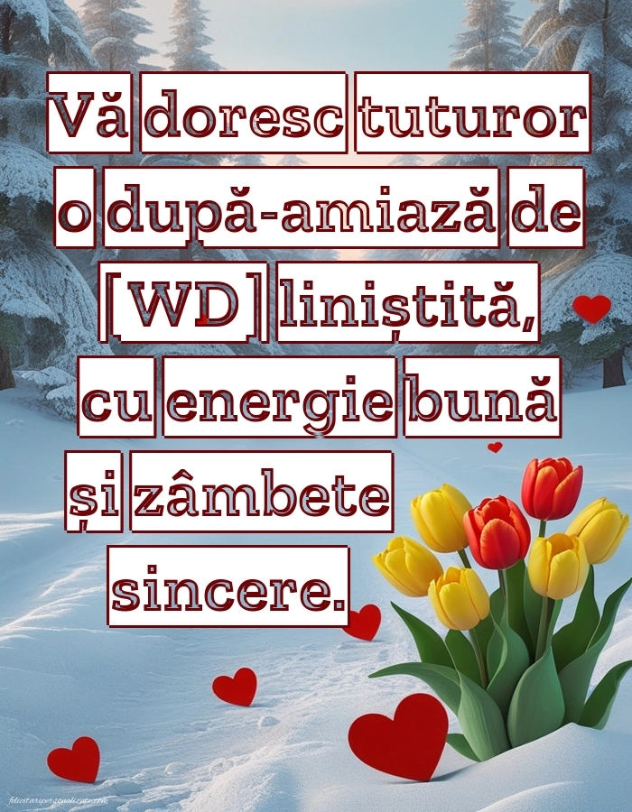 Imagini de După-amiază pentru FACEBOOK: Peisaj de iarnă